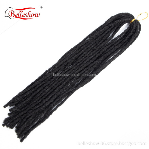 Hot sell  Synthetic  Hair Braid dreadlocks extensions for black hair afro kinky hair extensions Crochet Afro Kinky Dreadlocks